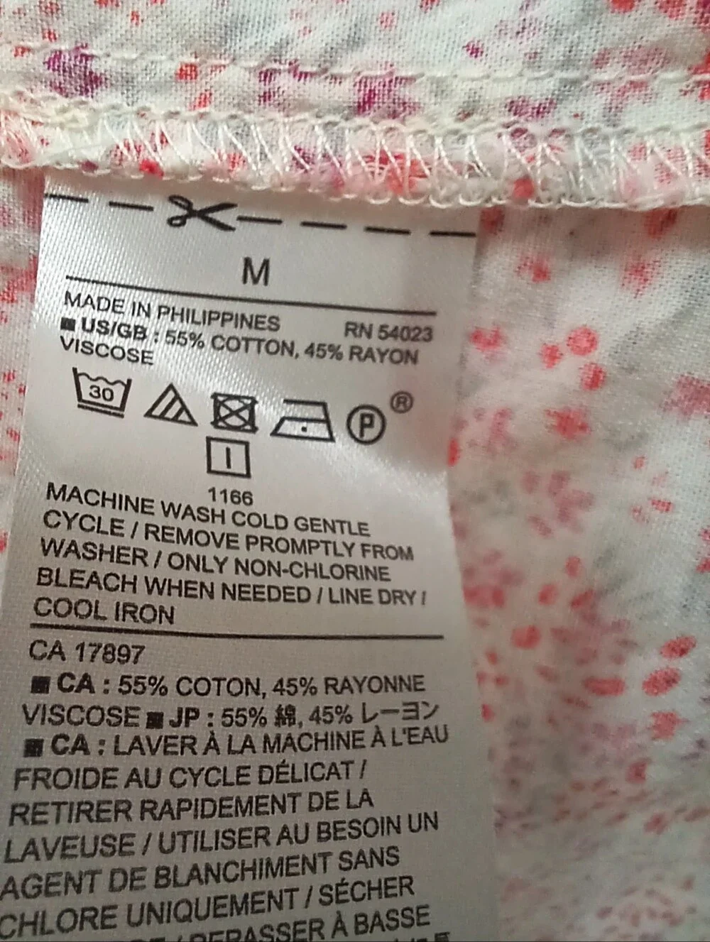 BANANA REPUBLIC Pink Floral Sundress Cotton Puff Sleeve Print Cottagecore Size M - Picture 10 of 12
